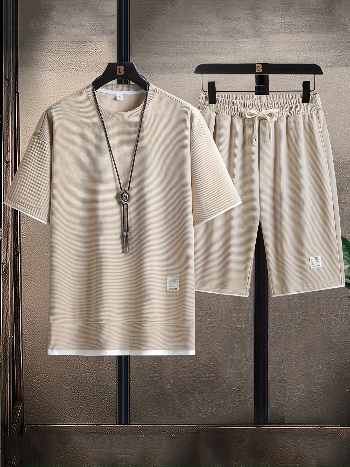 CONJUNTO DE CASA ENZO, DE PUNTO TIPO GOFRE