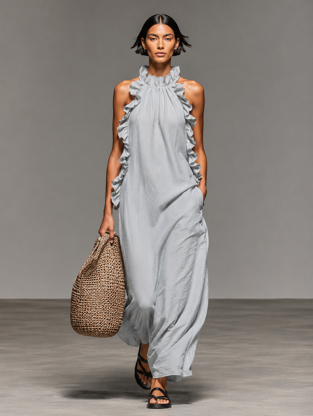 MONI | VESTIDO MAXI CON BOLSILLOS