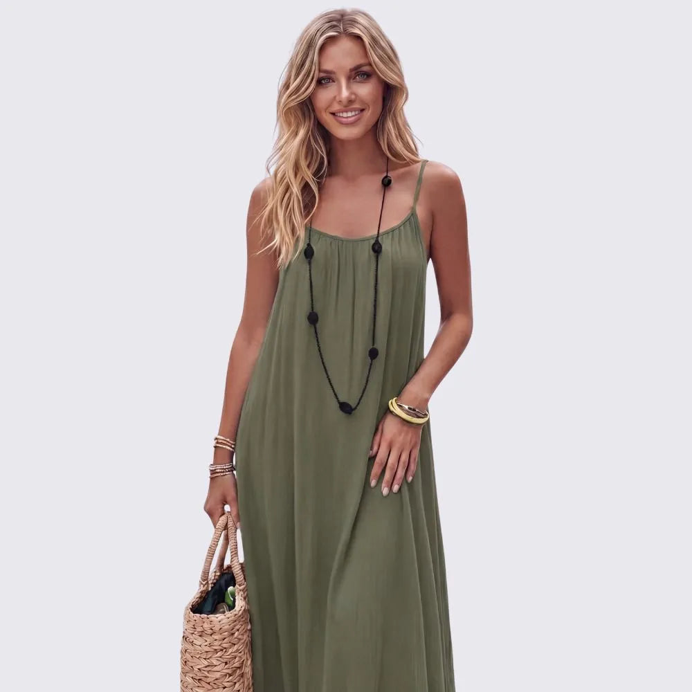 VESTIDO DE CORTE RELAJADO AJUSTABLE