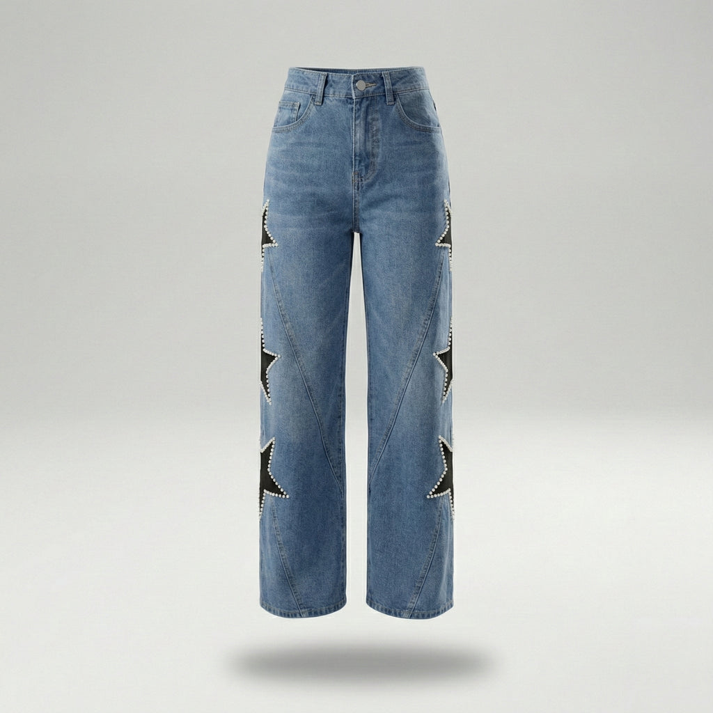 MELISA | JEANS CASUAL DE ESTRELLAS