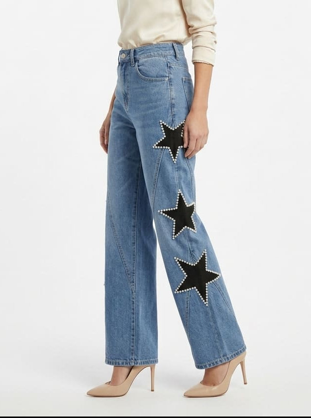 MELISA | JEANS CASUAL DE ESTRELLAS