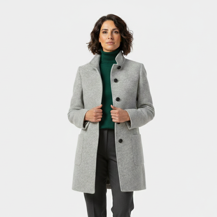 TESSA | CHAQUETA DE MUJER CON CUELLO ALTO