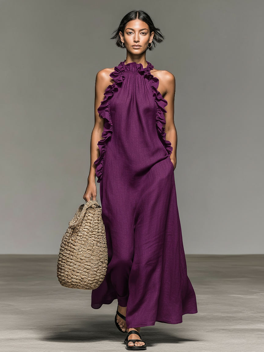 MONI | VESTIDO MAXI CON BOLSILLOS