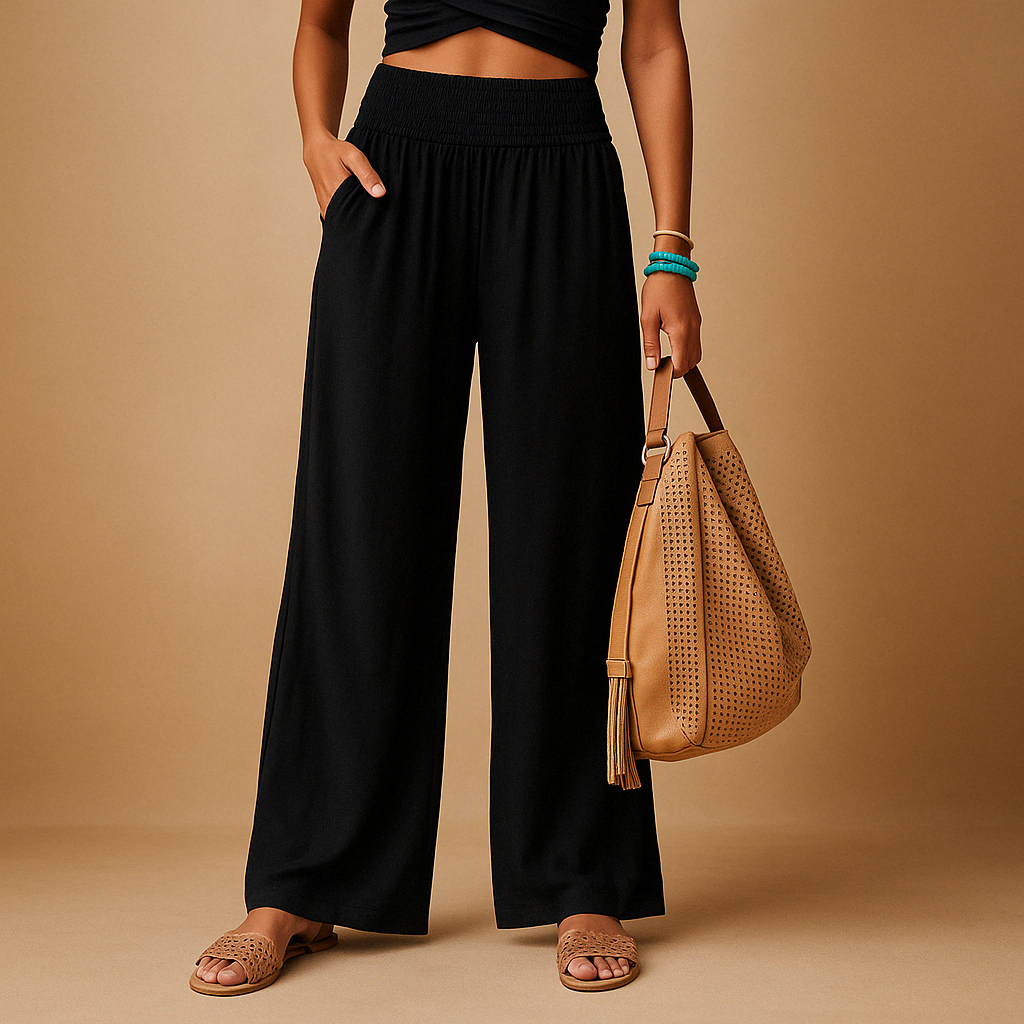 LOIS | PANTALONES DE LINO CON CINTURA ELÁSTICA