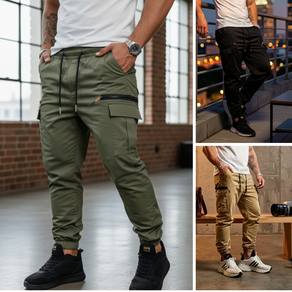 MIKA | PANTALONES JOGGER ELÁSTICOS CARGO