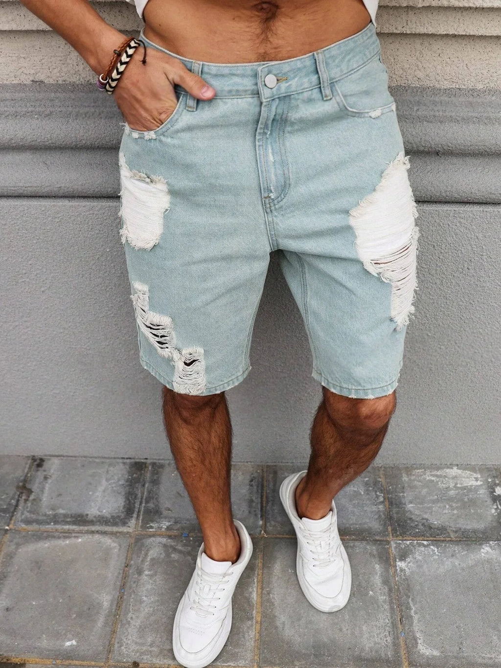 PANTALONES CORTOS VAQUEROS DESGASTADOS DE RYDER