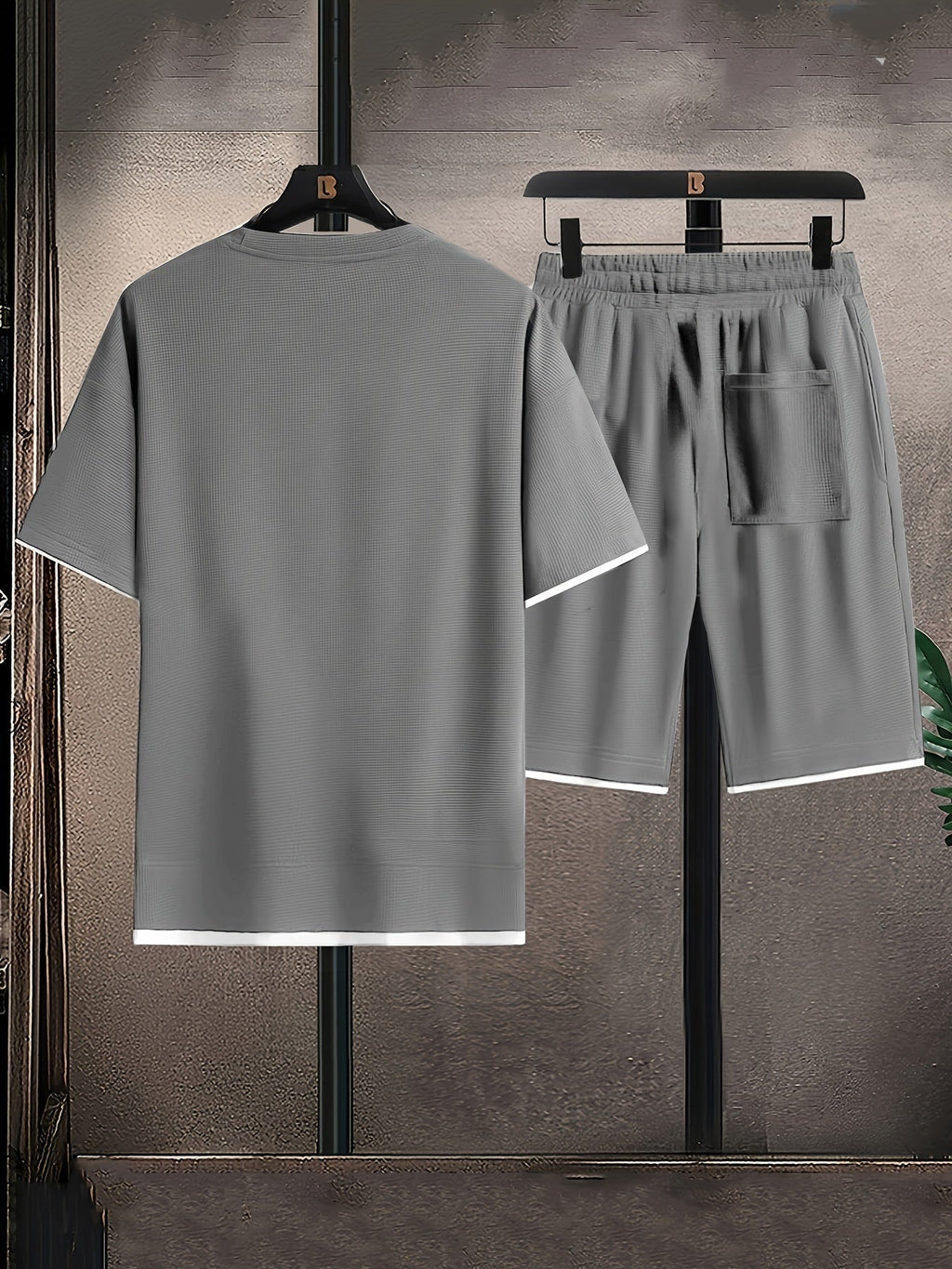 CONJUNTO DE CASA ENZO, DE PUNTO TIPO GOFRE