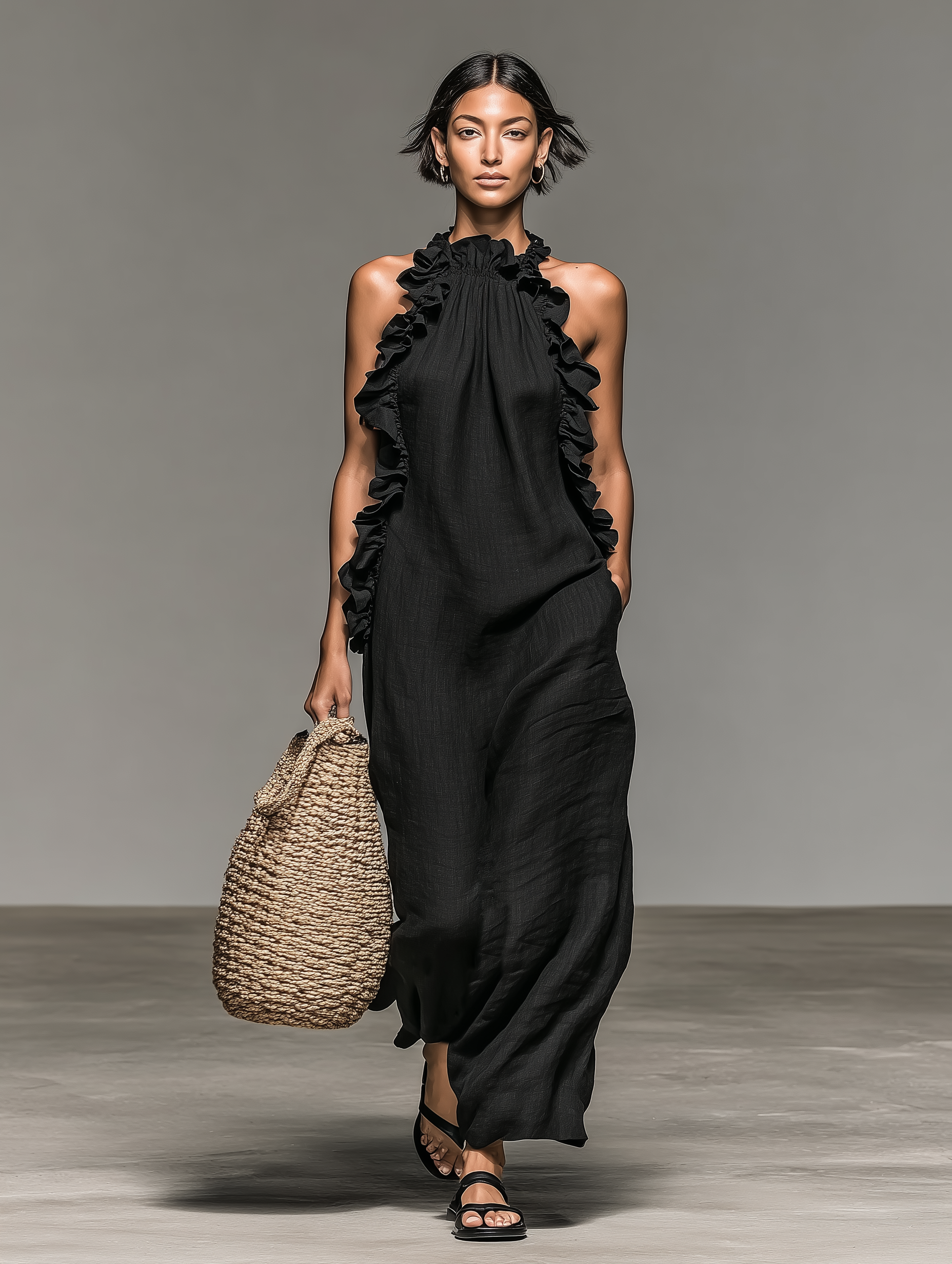 MONI | VESTIDO MAXI CON BOLSILLOS