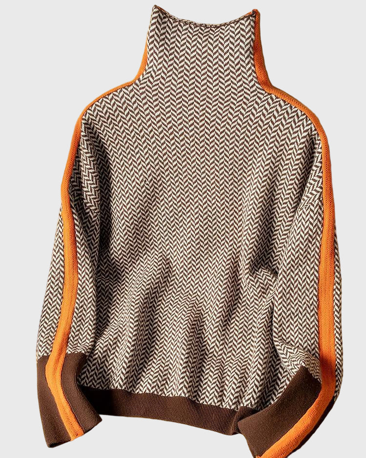 AMAYA | SUÉTER DE CUELLO ALTO DE DISEÑO