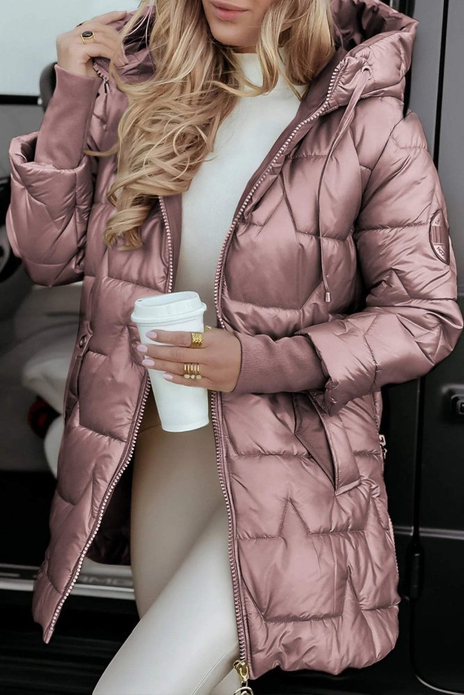 LINA | CHAQUETA ALCOCHADA LARGA Y CÁLIDA CON CAPUCHA AMPLIA
