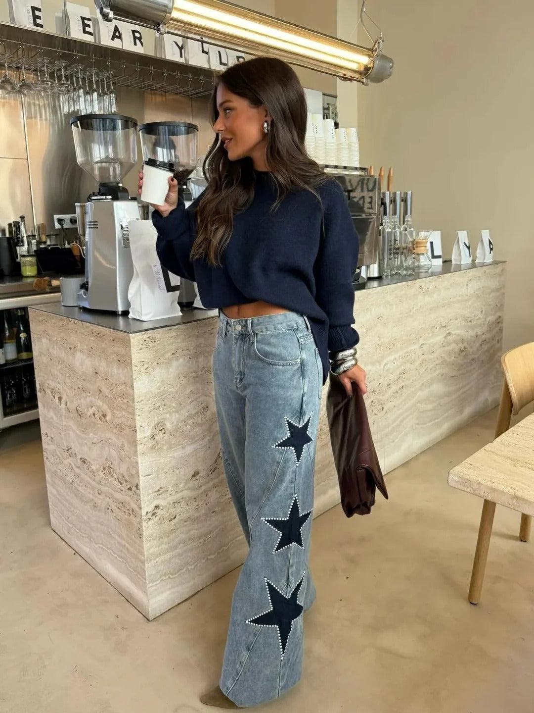 MELISA | JEANS CASUAL DE ESTRELLAS