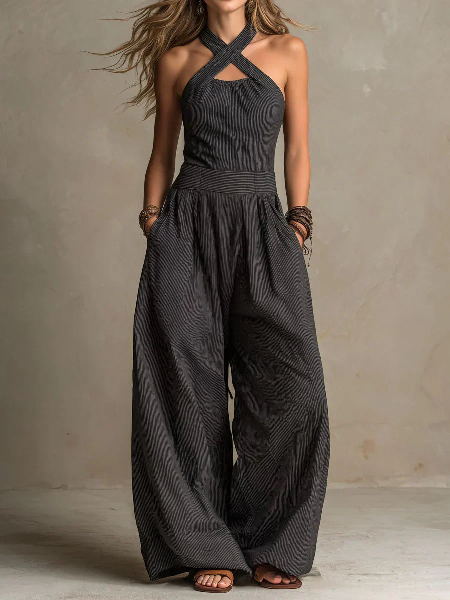 ANNY | MONO CON UN ELEGANTE ESCOTE CRUZADO