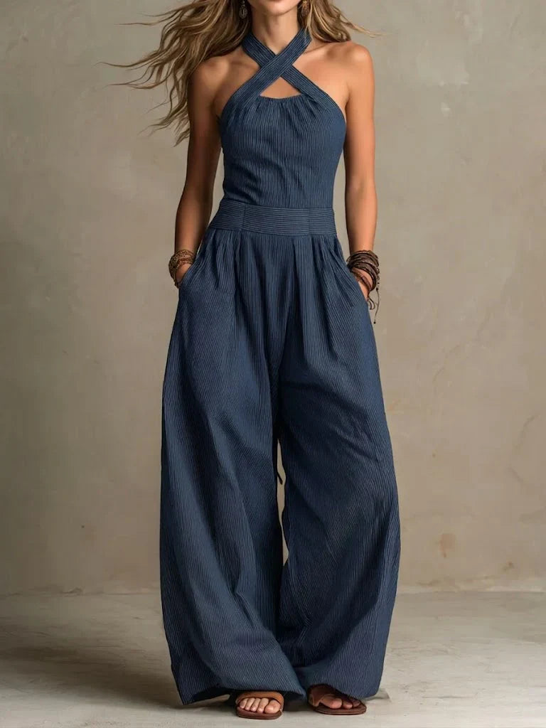 ANNY | MONO CON UN ELEGANTE ESCOTE CRUZADO